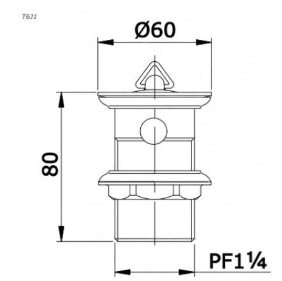 Alternative view of Bộ Xả Nhấn Lavabo TOTO T6J1