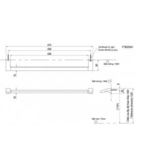 Ảnh công trình thực tế Thanh Vắt Khăn TOTO YT903S4V