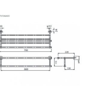 Ảnh công trình thực tế Thanh Vắt Khăn TOTO TX726AES 2 Tầng