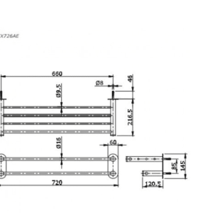 Ảnh công trình thực tế Thanh Vắt Khăn TOTO TX726AE 2 Tầng