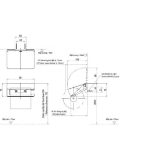 Ảnh công trình thực tế Móc Treo Giấy Vệ Sinh TOTO YH902V