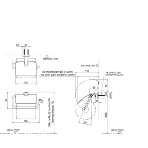 Ảnh công trình thực tế Móc Treo Giấy Vệ Sinh TOTO YH406RV