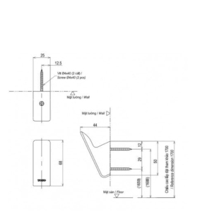 Ảnh công trình thực tế Móc Áo TOTO YRH902V