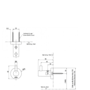 Ảnh công trình thực tế Móc Áo TOTO YRH406V