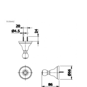 Alternative view of Móc Áo TOTO TX704AC