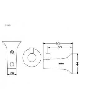 Ảnh công trình thực tế Móc Áo TOTO DSH01