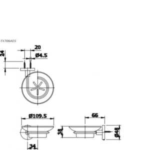 Alternative view of Giá Đựng Xà Bông TOTO TX706AES