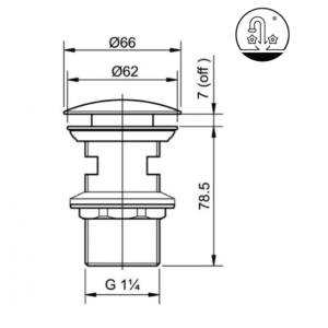 Ảnh công trình thực tế Bộ Xả Nhấn Lavabo TOTO T6JV6