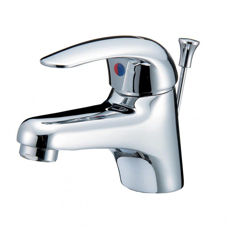Vòi Lavabo CAESAR BT260CP Nóng Lạnh Xả Ty