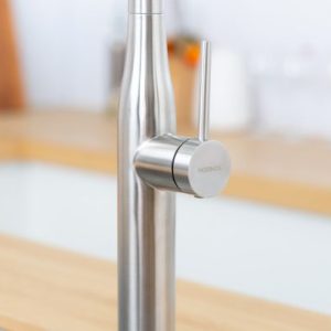 Ảnh công trình thực tế Vòi rửa chén NOBINOX ALTO NX550 ống mềm nóng lạnh
