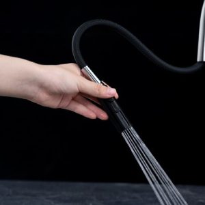 Ảnh công trình thực tế Vòi rửa chén NOBINOX FORTE NX887 dây rút nóng lạnh