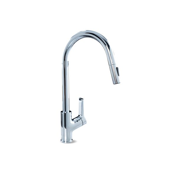 Vòi rửa chén NOBINOX LOFT NX533 dây rút nóng lạnh