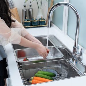 Ảnh công trình thực tế Vòi rửa chén NOBINOX LOFT NX533 dây rút nóng lạnh