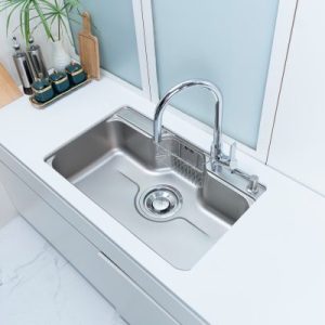 Ảnh công trình thực tế Vòi rửa chén NOBINOX LOFT NX533 dây rút nóng lạnh
