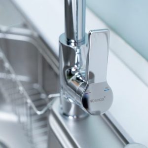 Ảnh công trình thực tế Vòi rửa chén NOBINOX LOFT NX533 dây rút nóng lạnh