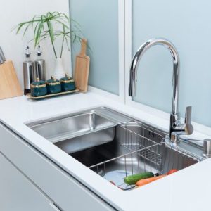 Ảnh công trình thực tế Vòi rửa chén NOBINOX LOFT NX533 dây rút nóng lạnh