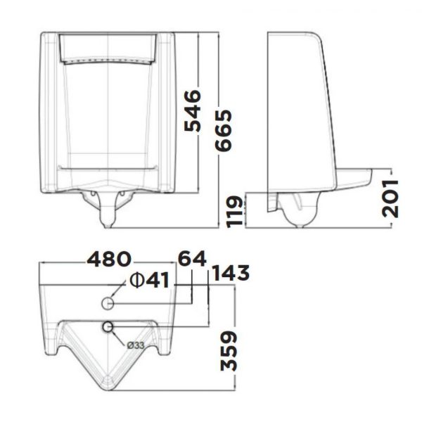 Ảnh công trình thực tế Bồn tiểu nam treo tường American Standard WP-6591T