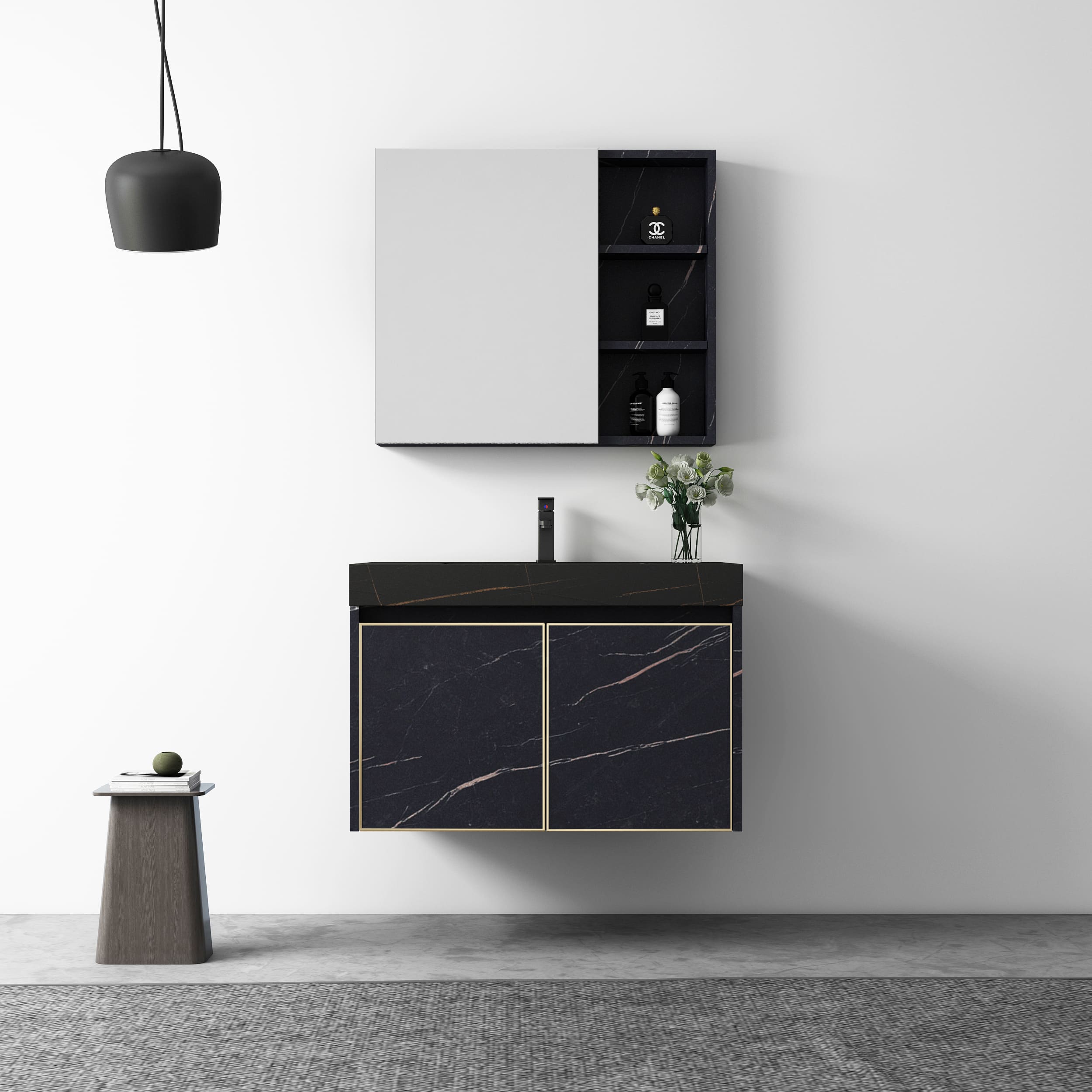 Bộ Tủ Chậu Phòng Tắm MOWOEN MW6808S-80 800mm