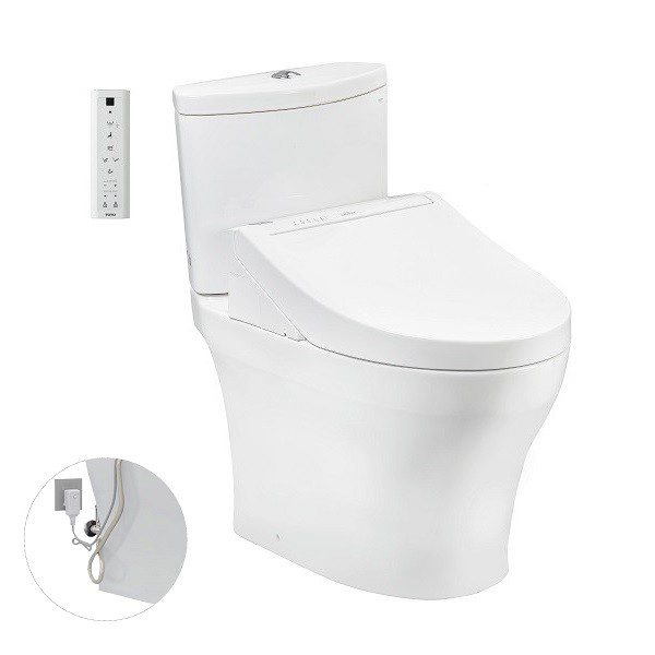 Bồn Cầu Điện Tử TOTO CS838DW14#XW Kèm Nắp Rửa Điện Tử WASHLET Dòng C5 – TCF24410AAA (220V)