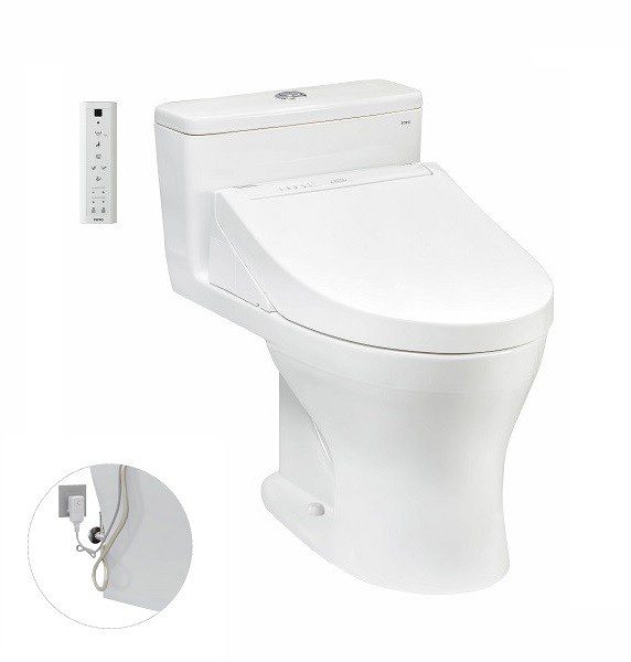 Bồn Cầu Điện Tử TOTO MS855DW14#XW Kèm Nắp Rửa Điện Tử WASHLET Dòng C5 – TCF24410AAA (220V)