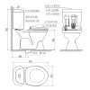 Bàn cầu hai khối VI28 + Chậu VTL2 (hoặc VTL3 hoặc VTL3N) - ảnh 2
