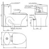 Bàn cầu một khối V37M + Vòi xịt VG826 - ảnh 2