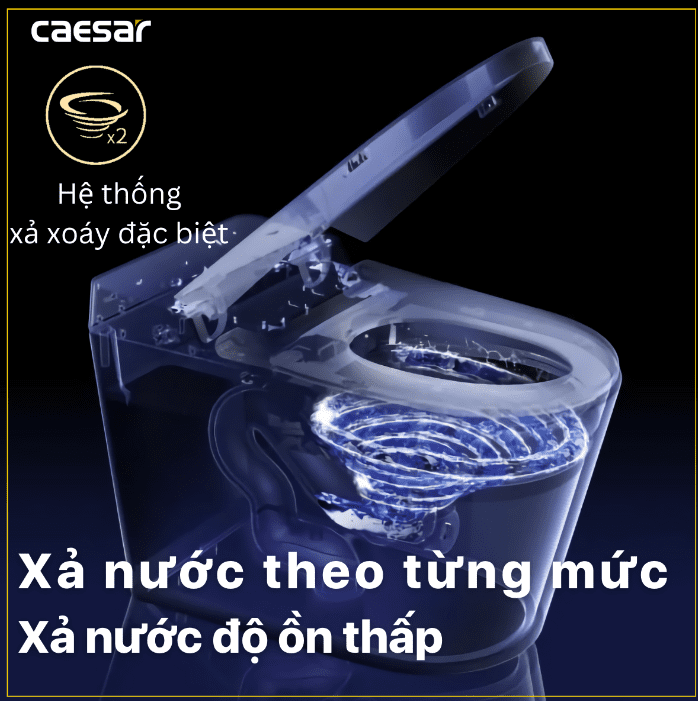 Ảnh công trình thực tế Bàn cầu thông minh CAESAR – CA1389H