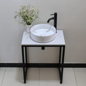 Ảnh công trình thực tế Bàn Đặt Chậu Lavabo Kanly FP12 Mặt Đá