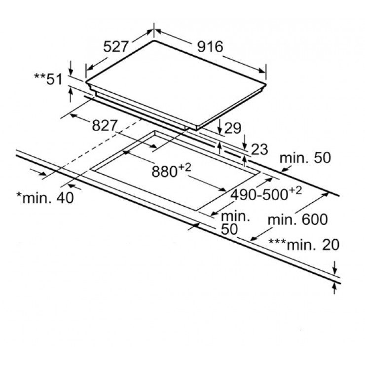 Alternative view of Bếp từ Bosch 5 vùng nấu PXX975DC1E Series 8