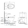Bồn Cầu TOTO CS769DRT8#XW 2 Khối Nắp Đóng Êm TC600VS - ảnh 3