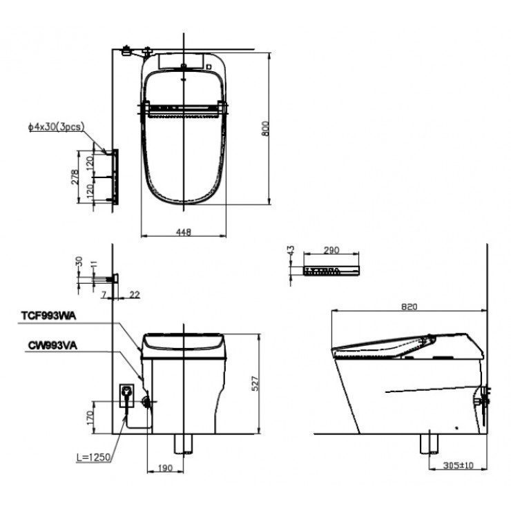 Ảnh công trình thực tế Bồn cầu điện tử TOTO CW992VA#NW1/TCF992WA#NW1/T53P100VR NEOREST XH I (220V)