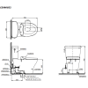 Bồn Cầu TOTO CS986GE2#XW 2 Khối Nắp Rửa Cơ TCW07S - ảnh 4