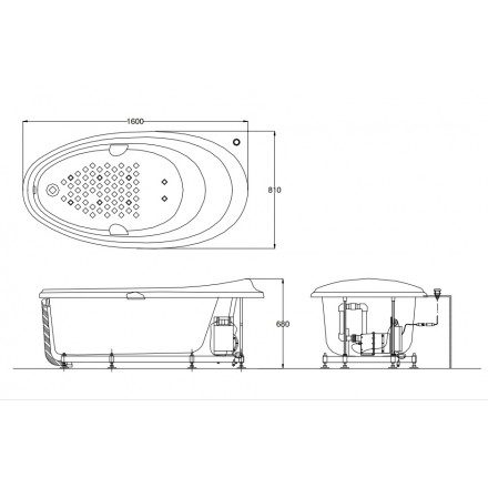 Ảnh công trình thực tế Bồn Tắm TOTO PPYB1610RHPTE#P Ngọc Trai, Sục Khí