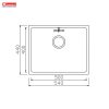 Chậu rửa bát Konox KN5444SU Dekor - ảnh 3