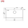 Chậu rửa bát Konox Workstation Sink KN8248SO Dekor - ảnh 3