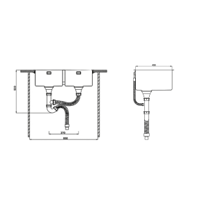 Ảnh công trình thực tế Chậu rửa chén inox Hafele HS21-SSD1S6 567.94.000