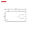 Chậu rửa bát Konox Workstation Sink KN8048TS Dekor - ảnh 3