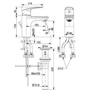 Ảnh công trình thực tế Vòi Rửa Lavabo American Standard WF-0901 Milano Nóng Lạnh