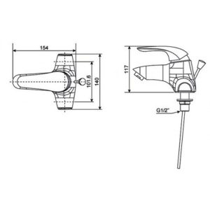 Ảnh công trình thực tế Vòi Lavabo American Standard Saga WF-1502 Nóng Lạnh