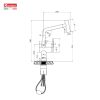 Vòi rửa bát dây rút Konox Volta Black - ảnh 3
