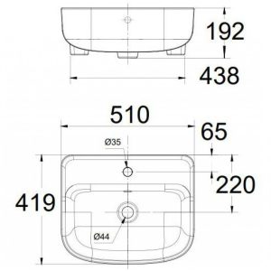 Ảnh công trình thực tế Chậu Lavabo American Standard 0533-WT Bán Âm