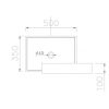 Lavabo CAESAR LF5254 Đặt Bàn - ảnh 3