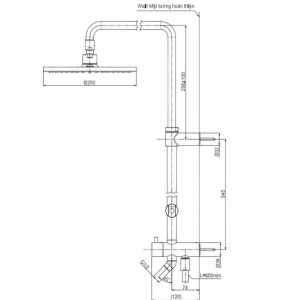 Ảnh công trình thực tế Sen Cây TOTO TBW07006A Nhiệt Độ
