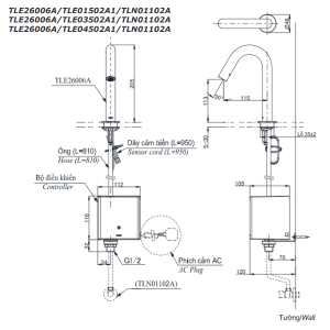 Ảnh công trình thực tế Vòi Lavabo TOTO TLE26006A Cảm Ứng Tự Động
