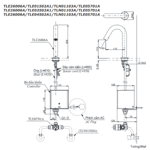 Ảnh công trình thực tế Vòi Lavabo TOTO TLE26006A Cảm Ứng Tự Động