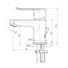 Vòi Lavabo American Standard WF-0701 Neo Modern Nóng Lạnh - ảnh 2