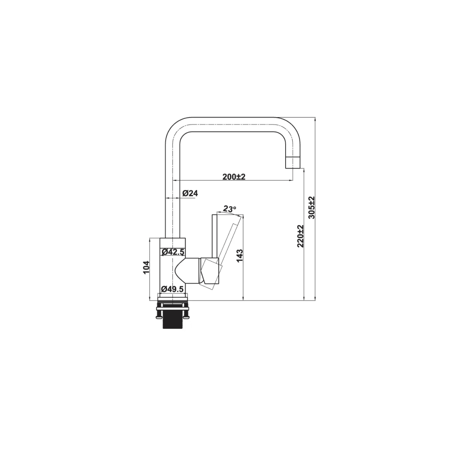 Alternative view of Vòi Rửa Chén HAFELE HT21-CH1F220U 577.55.250 Nóng Lạnh