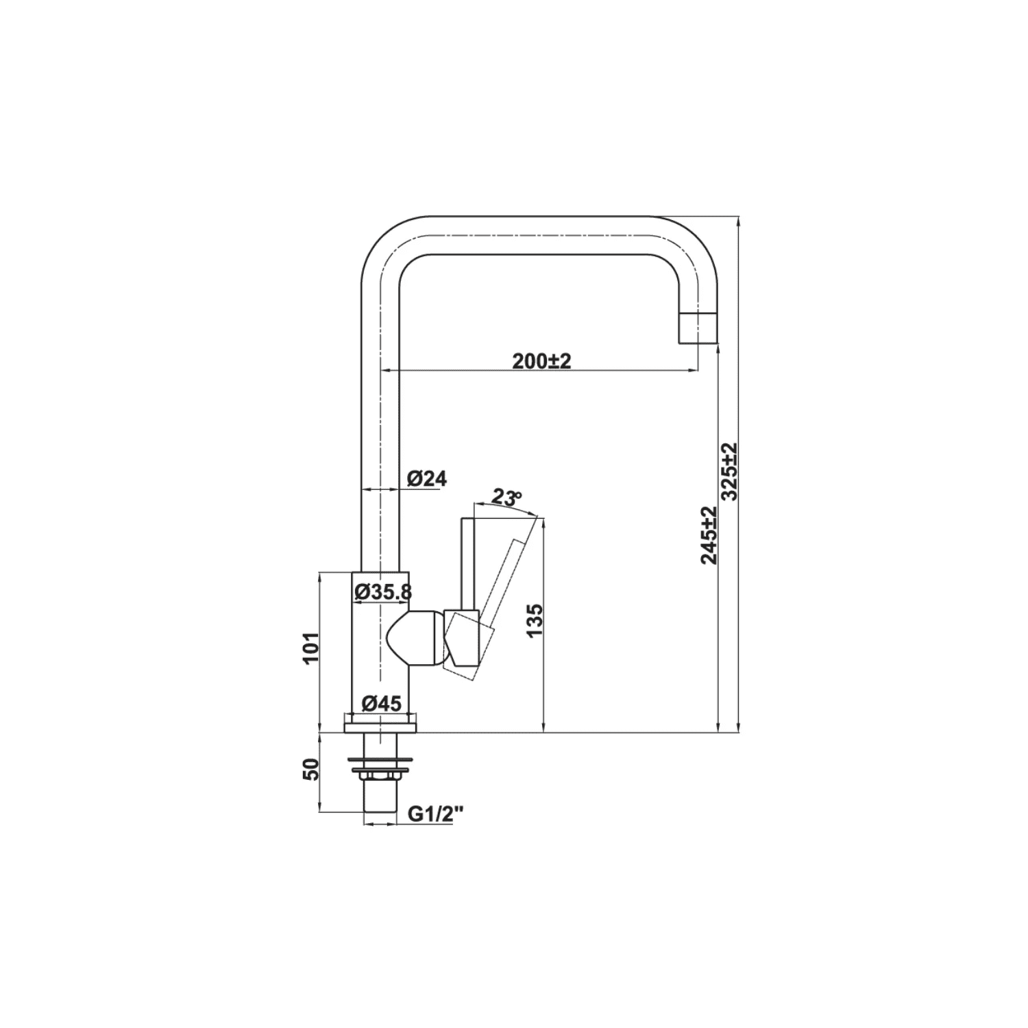 Alternative view of Vòi Rửa Chén HAFELE HT21-CC1F245U577.55.260 Lạnh