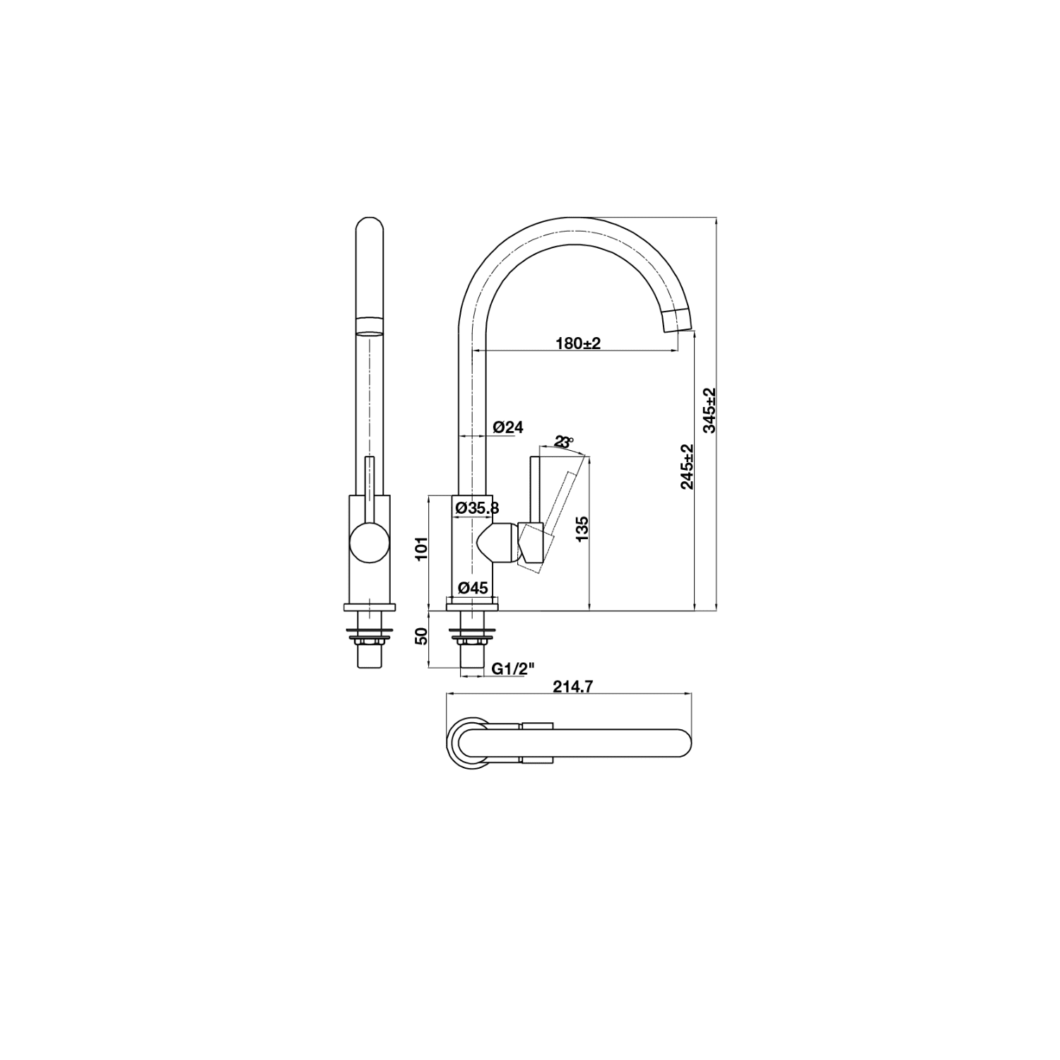Alternative view of Vòi Rửa Chén HAFELE HT21-CC1F245C 577.55.270 Lạnh