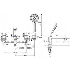 Ảnh công trình thực tế Vòi Xả Bồn Tắm American Standard WF-1300BHG Acacia E Nóng Lạnh Màu Ghi